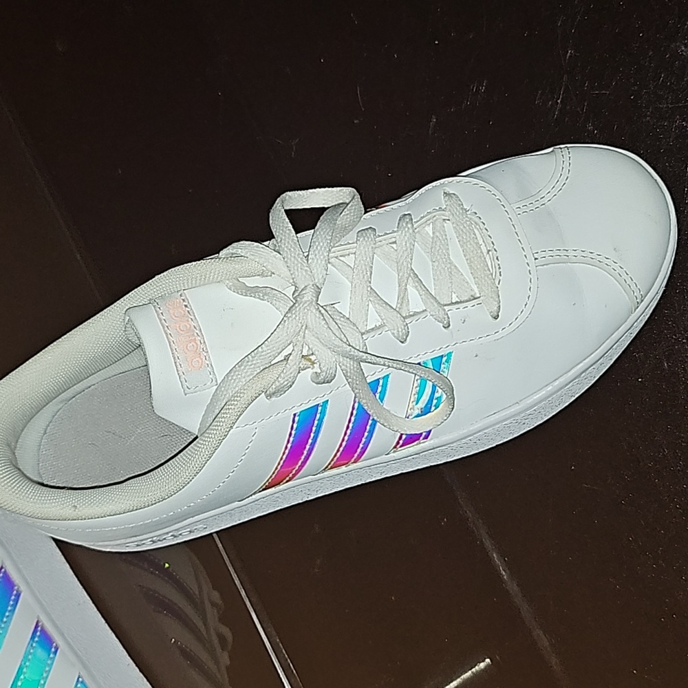 Adidas white Grand Court sneakers youth size 6 - Picture 7 of 11